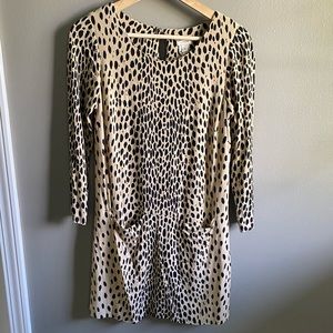 J. Crew Leopard Print Shift Dress